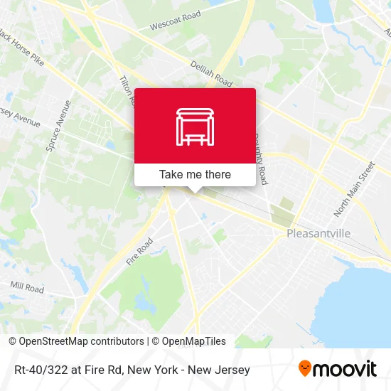 Rt-40/322 at Fire Rd map