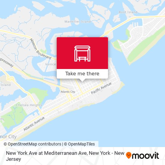 Mapa de New York Ave at Mediterranean Ave