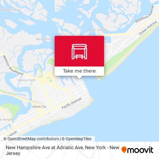 New Hampshire Ave at Adriatic Ave map