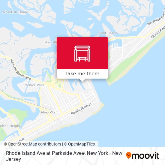 Mapa de Rhode Island Ave at Parkside Ave#