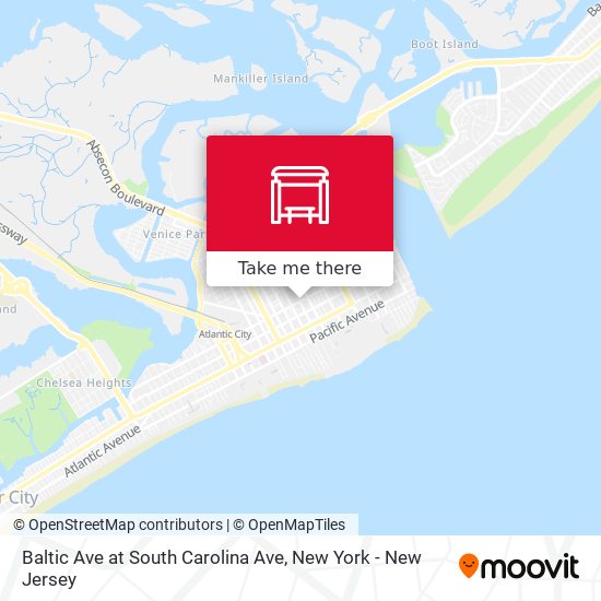 Baltic Ave at South Carolina Ave map