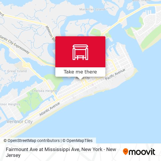 Fairmount Ave at Mississippi Ave map
