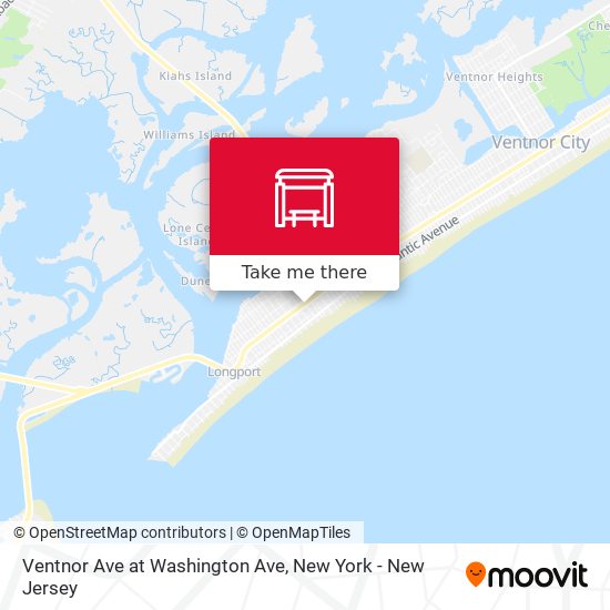 Ventnor Ave at Washington Ave map