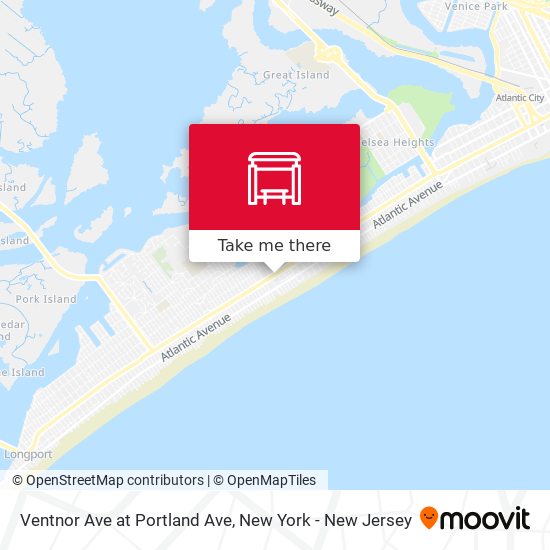 Mapa de Ventnor Ave at Portland Ave