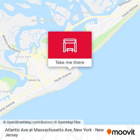 Atlantic Ave at Massachusetts Ave map