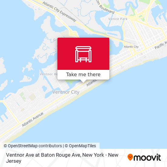 Ventnor Ave at Baton Rouge Ave map