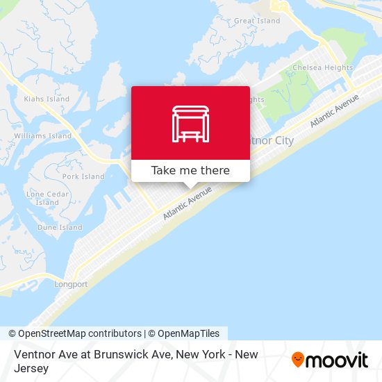 Mapa de Ventnor Ave at Brunswick Ave