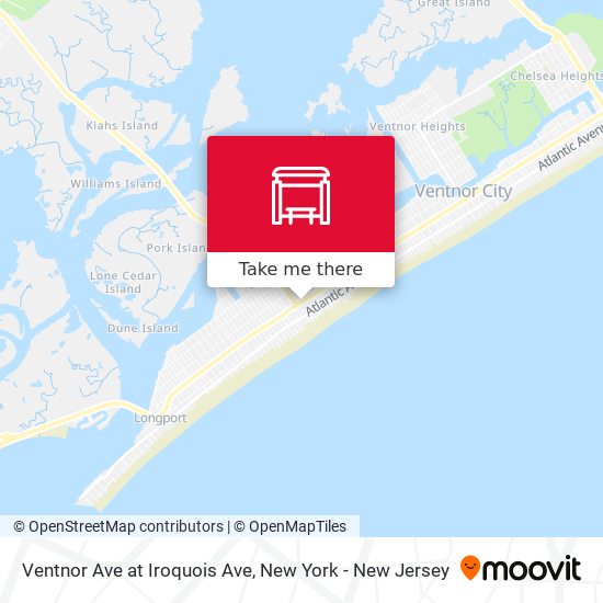 Ventnor Ave at Iroquois Ave map