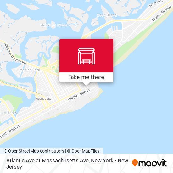 Atlantic Ave at Massachusetts Ave map