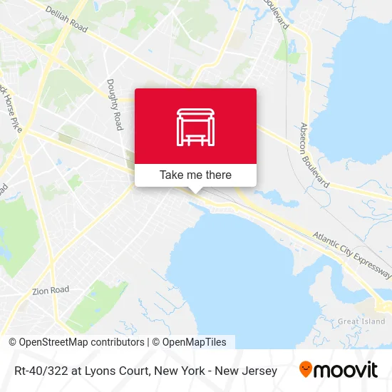 Rt-40/322 at Lyons Court map