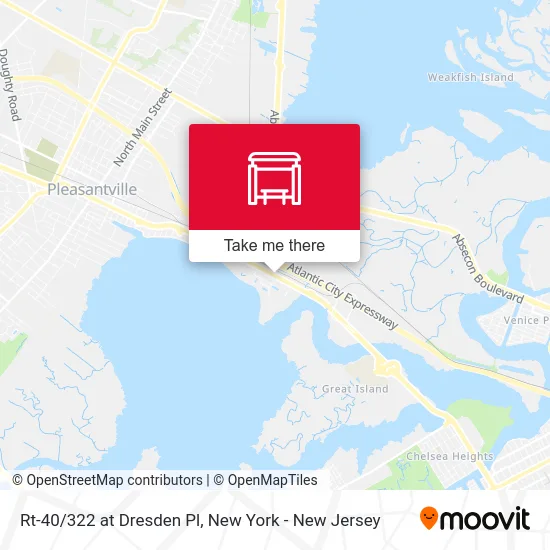 Rt-40/322 at Dresden Pl map