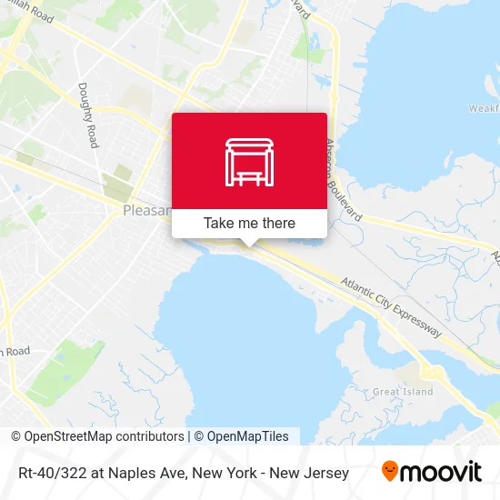 Rt-40/322 at Naples Ave map