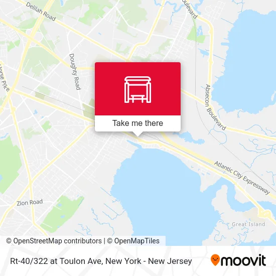 Rt-40/322 at Toulon Ave map