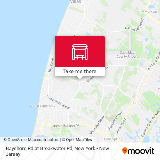 Mapa de Bayshore Rd at Breakwater Rd