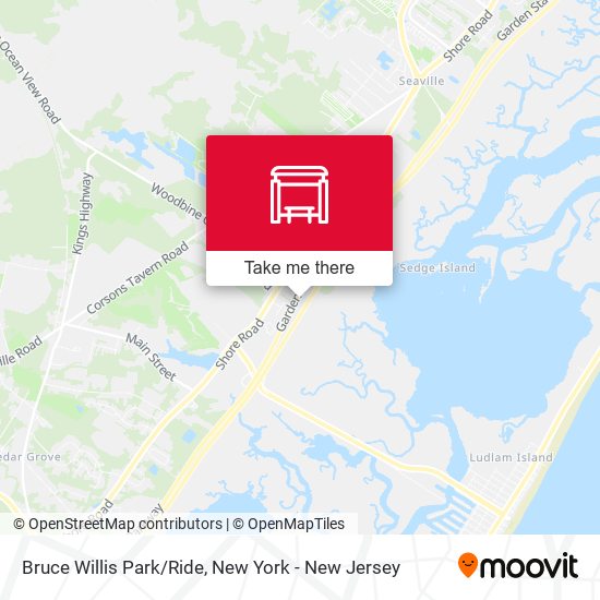 Ocean View Park/Ride map