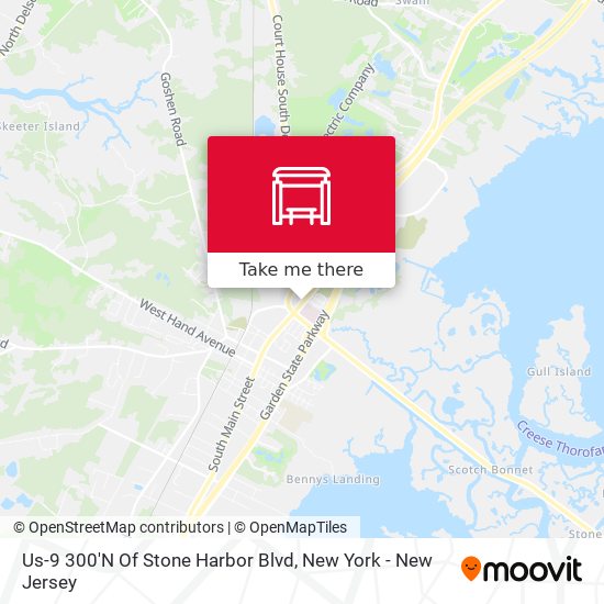 Us-9 300'N Of Stone Harbor Blvd map