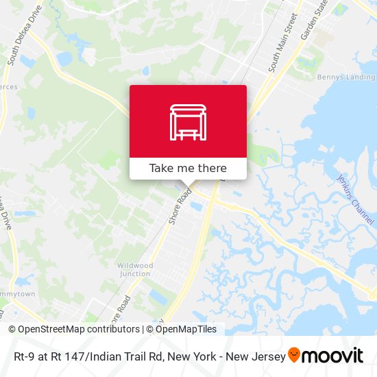 Rt-9 at Rt 147/Indian Trail Rd map