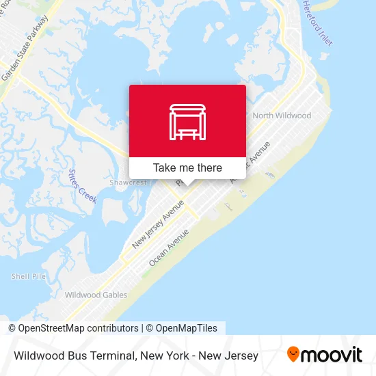 Wildwood Bus Terminal map