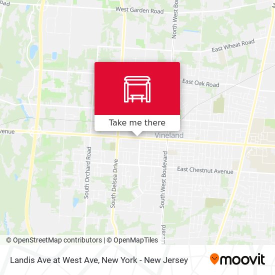 Mapa de Landis Ave at West Ave