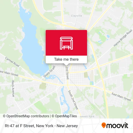 Rt-47 at F Street map