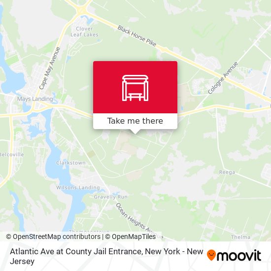 Atlantic Ave at County Jail Entrance map