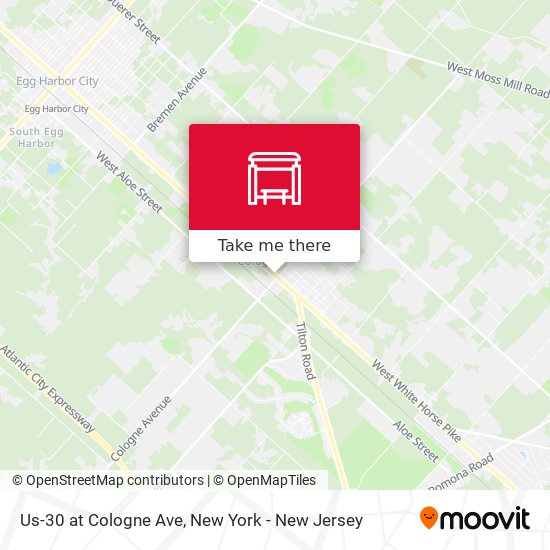 Mapa de Us-30 at Cologne Ave