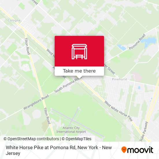 White Horse Pike at Pomona Rd map