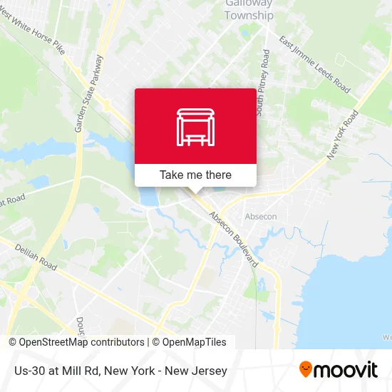 Us-30 at Mill Rd map