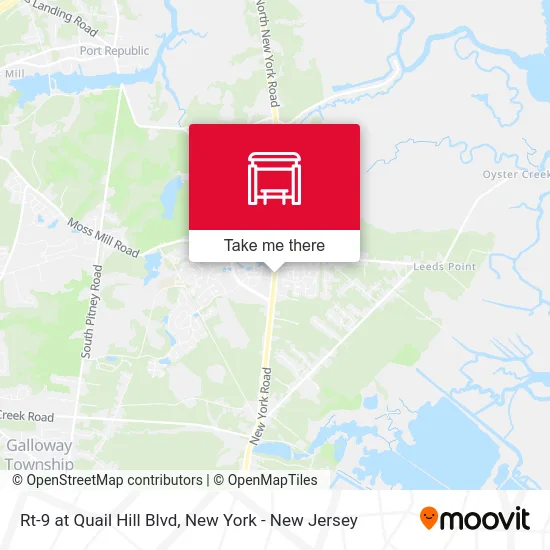 Rt-9 at Quail Hill Blvd map