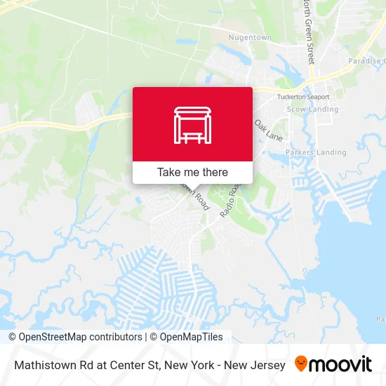 Mathistown Rd at Center St map