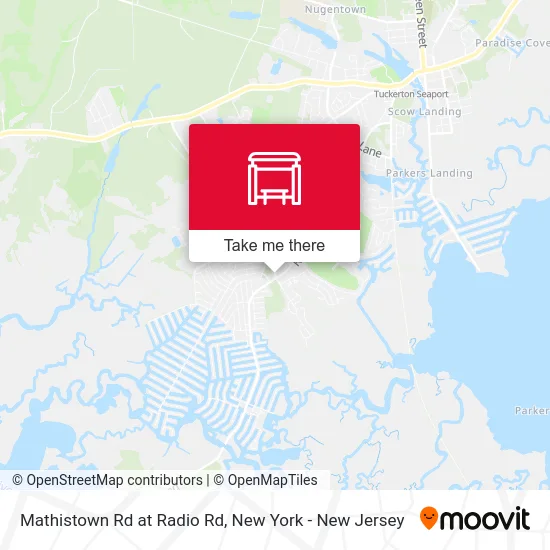 Mathistown Rd at Radio Rd map