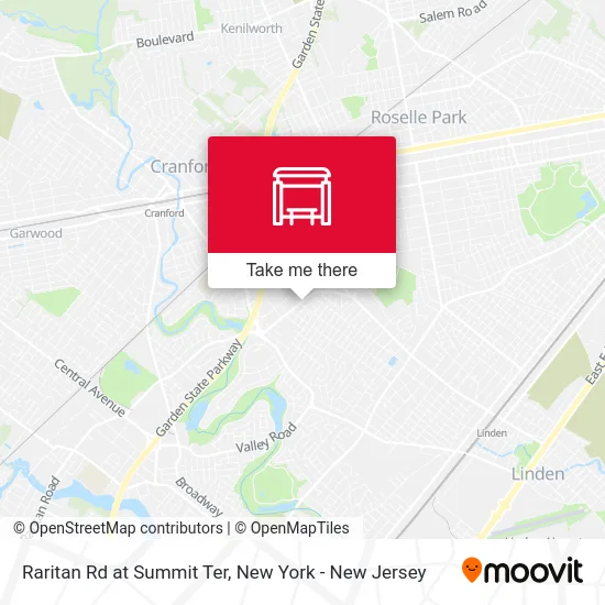 Raritan Rd at Summit Ter map