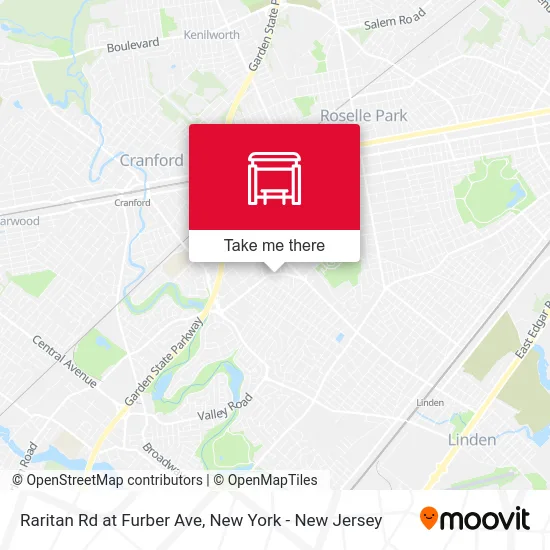Raritan Rd at Furber Ave map