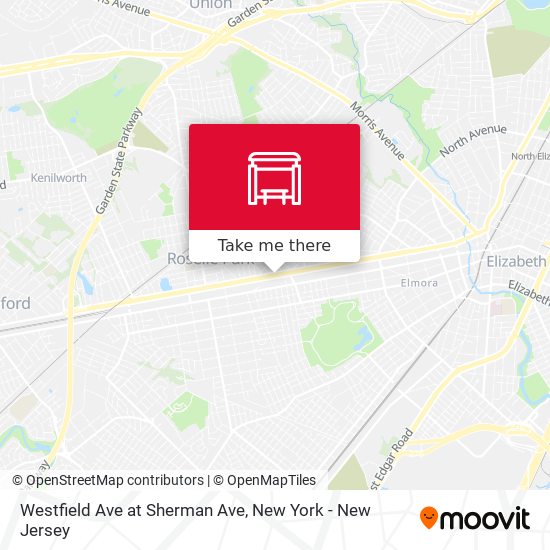 Mapa de Westfield Ave at Sherman Ave