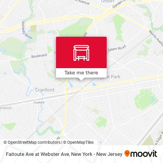 Mapa de Faitoute Ave at Webster Ave