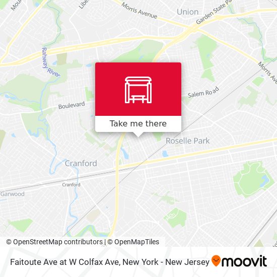 Mapa de Faitoute Ave at W Colfax Ave