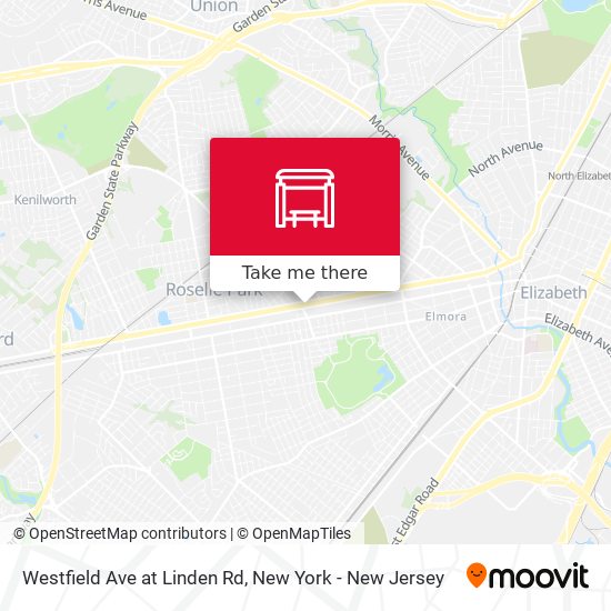 Mapa de Westfield Ave at Linden Rd