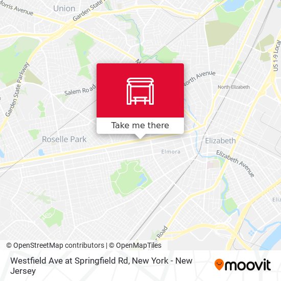 Westfield Ave at Springfield Rd map