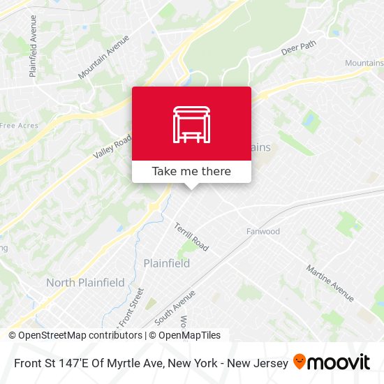 Front St 147'E Of Myrtle Ave map