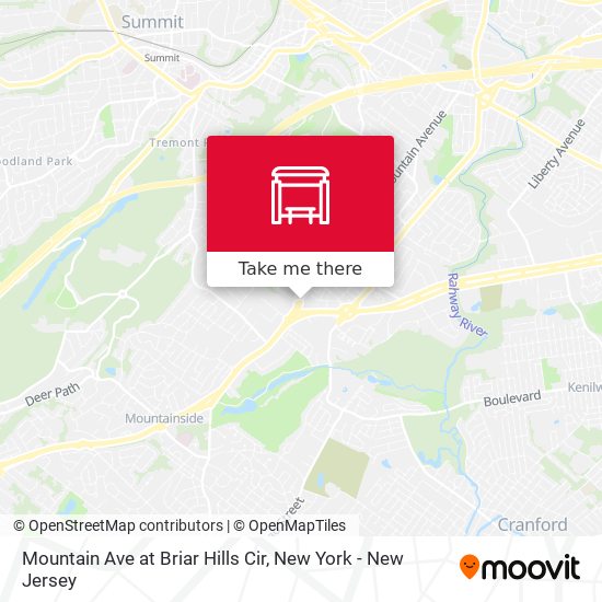 Mapa de Mountain Ave at Briar Hills Cir