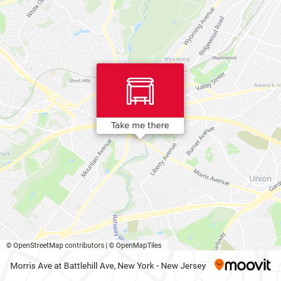 Morris Ave at Battlehill Ave map