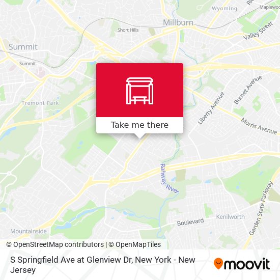 S Springfield Ave at Glenview Dr map