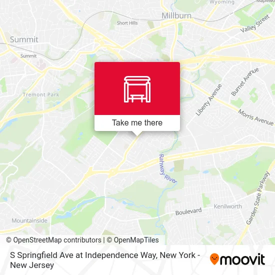 S Springfield Ave at Independence Way map