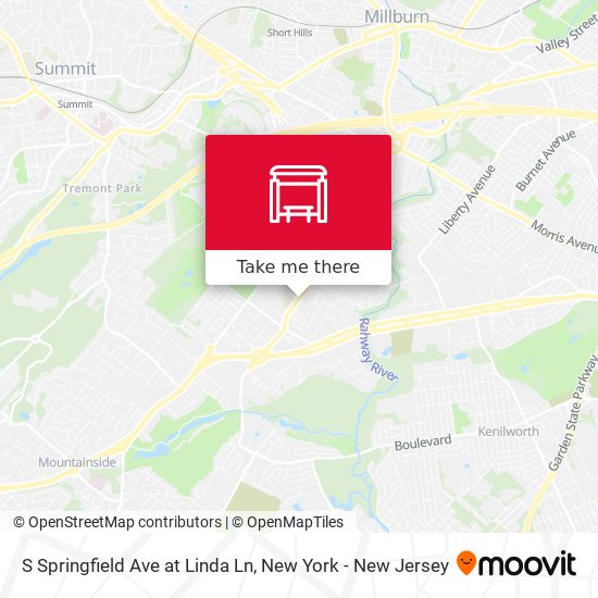 S Springfield Ave at Linda Ln map