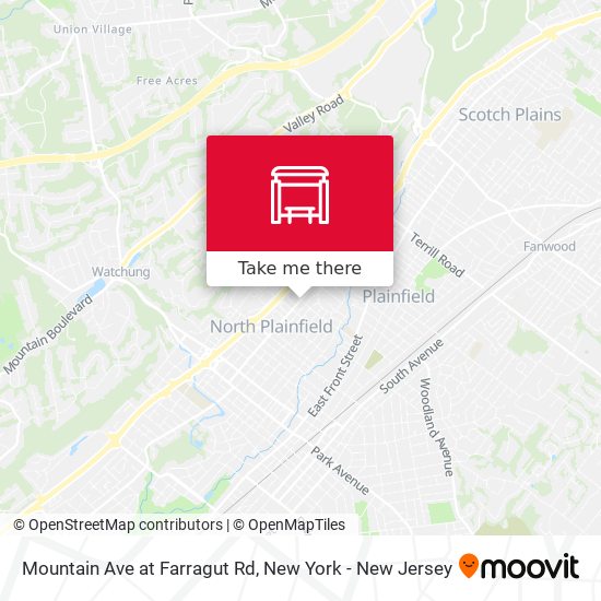 Mountain Ave at Farragut Rd map