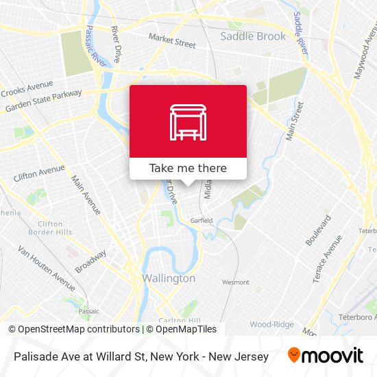 Mapa de Palisade Ave at Willard St