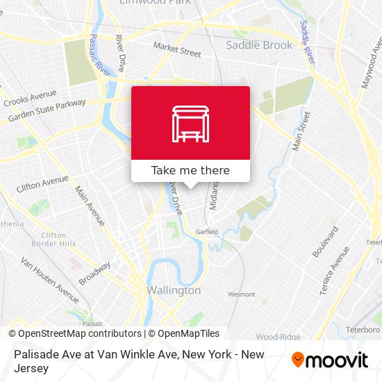 Mapa de Palisade Ave at Van Winkle Ave