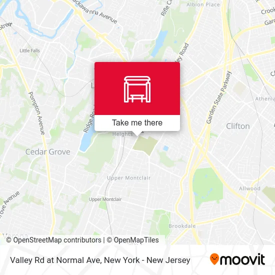 Valley Rd at Normal Ave map