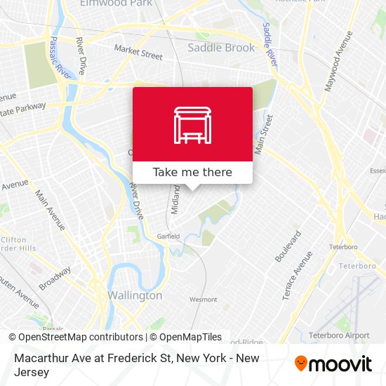 Mapa de Macarthur Ave at Frederick St