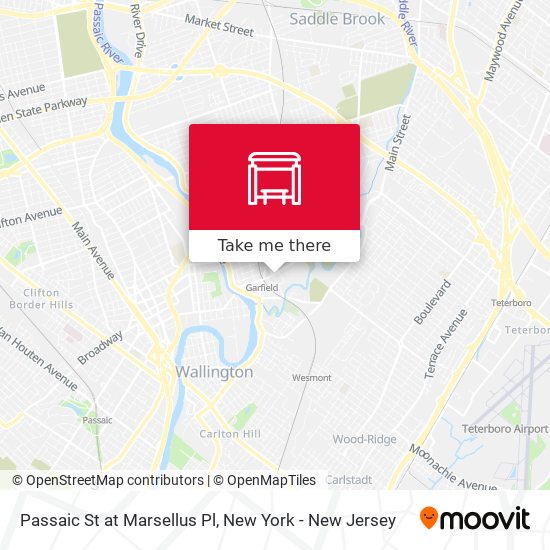 Passaic St at Marsellus Pl map